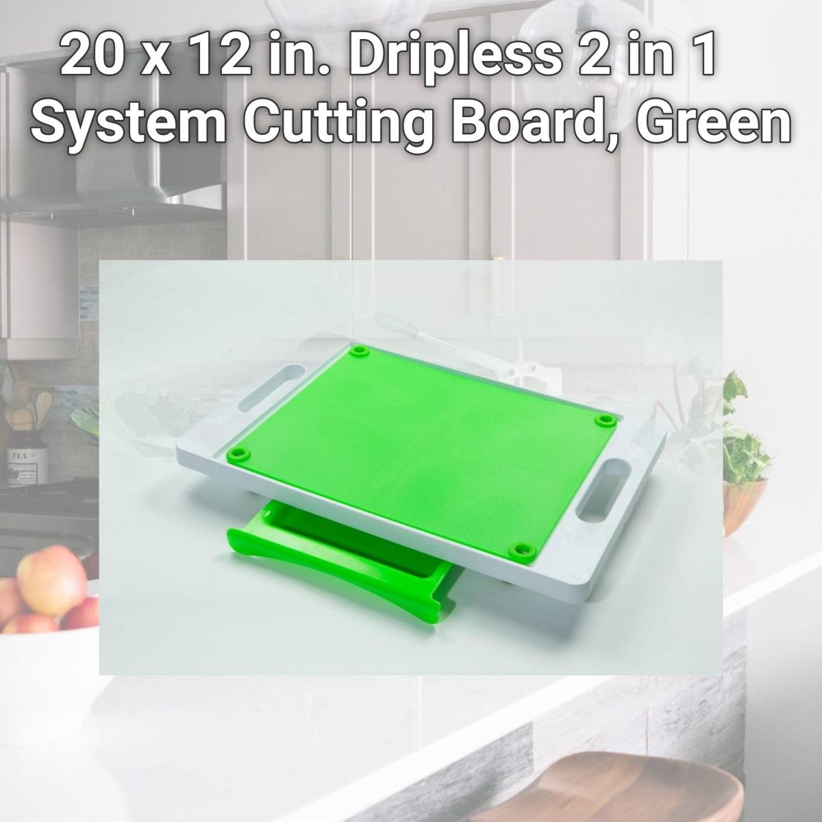 Picture of Karving King KK3 20 x 12 in. Dripless 2 in 1 System Cutting Board, Green