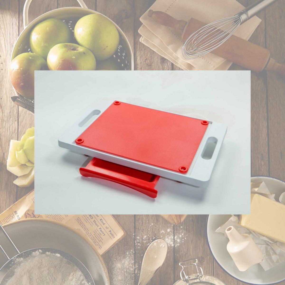 Picture of Karving King KK2 20 x 12 in. Dripless 2 in 1 System Cutting Board, Red