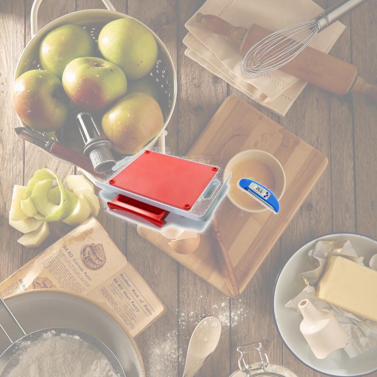 Picture of Karving King KK2MT Dripless 2 in 1 System Cutting Board with Digital Meat Thermometer, Red