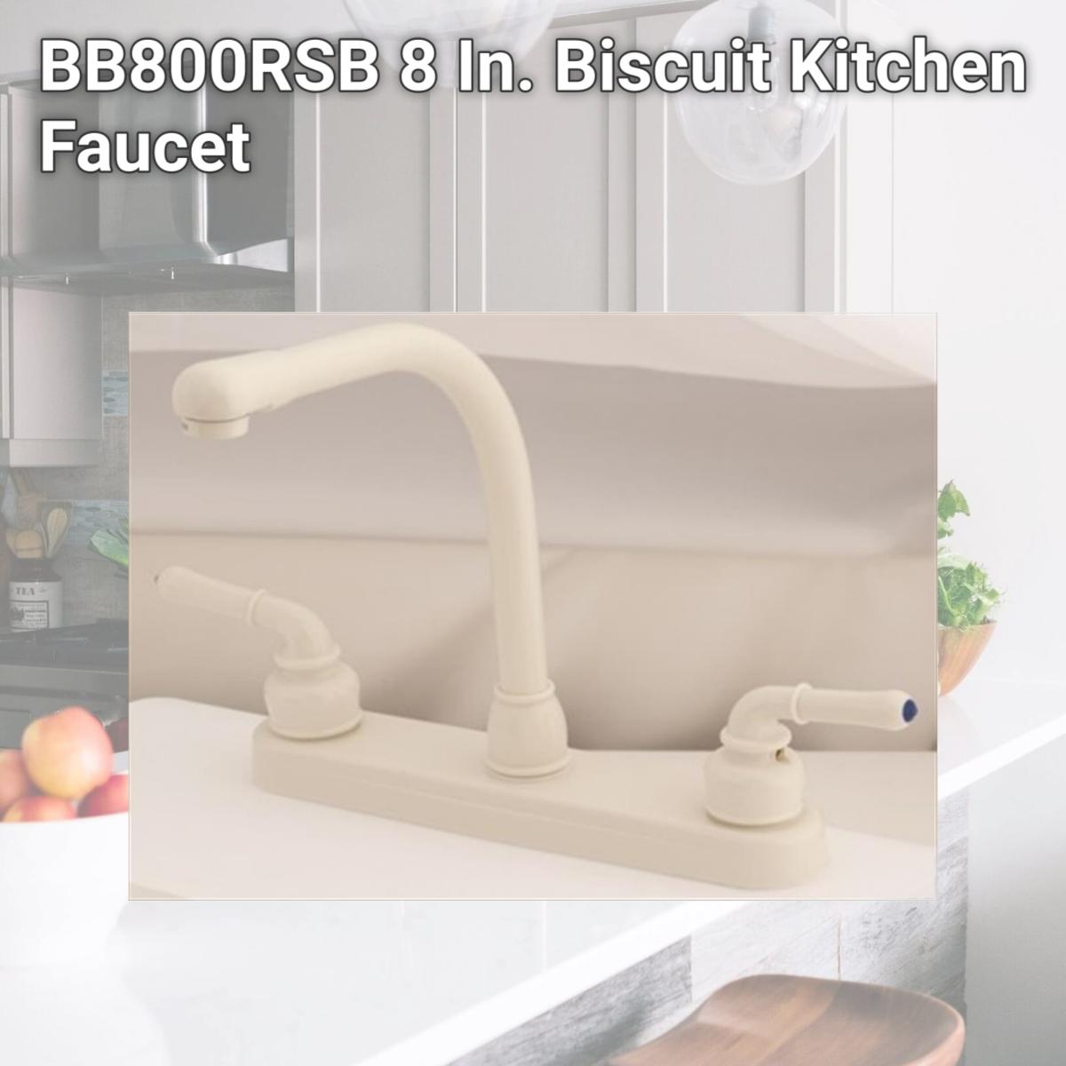 Picture of AMER BRASS BB800RSB 8 In. Biscuit Kitchen Faucet