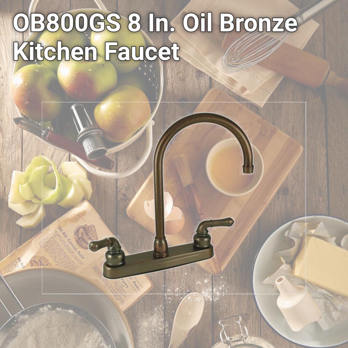 Picture of AMER BRASS OB800GS 8 In. Oil Bronze Kitchen Faucet