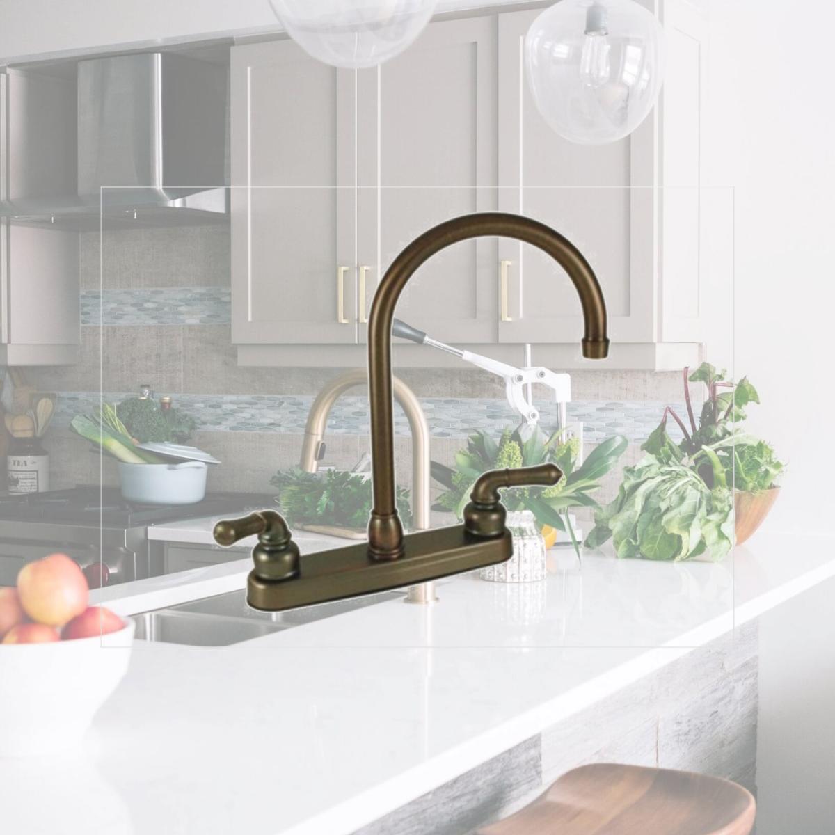 Picture of AMER BRASS OB800GS 8 In. Oil Bronze Kitchen Faucet