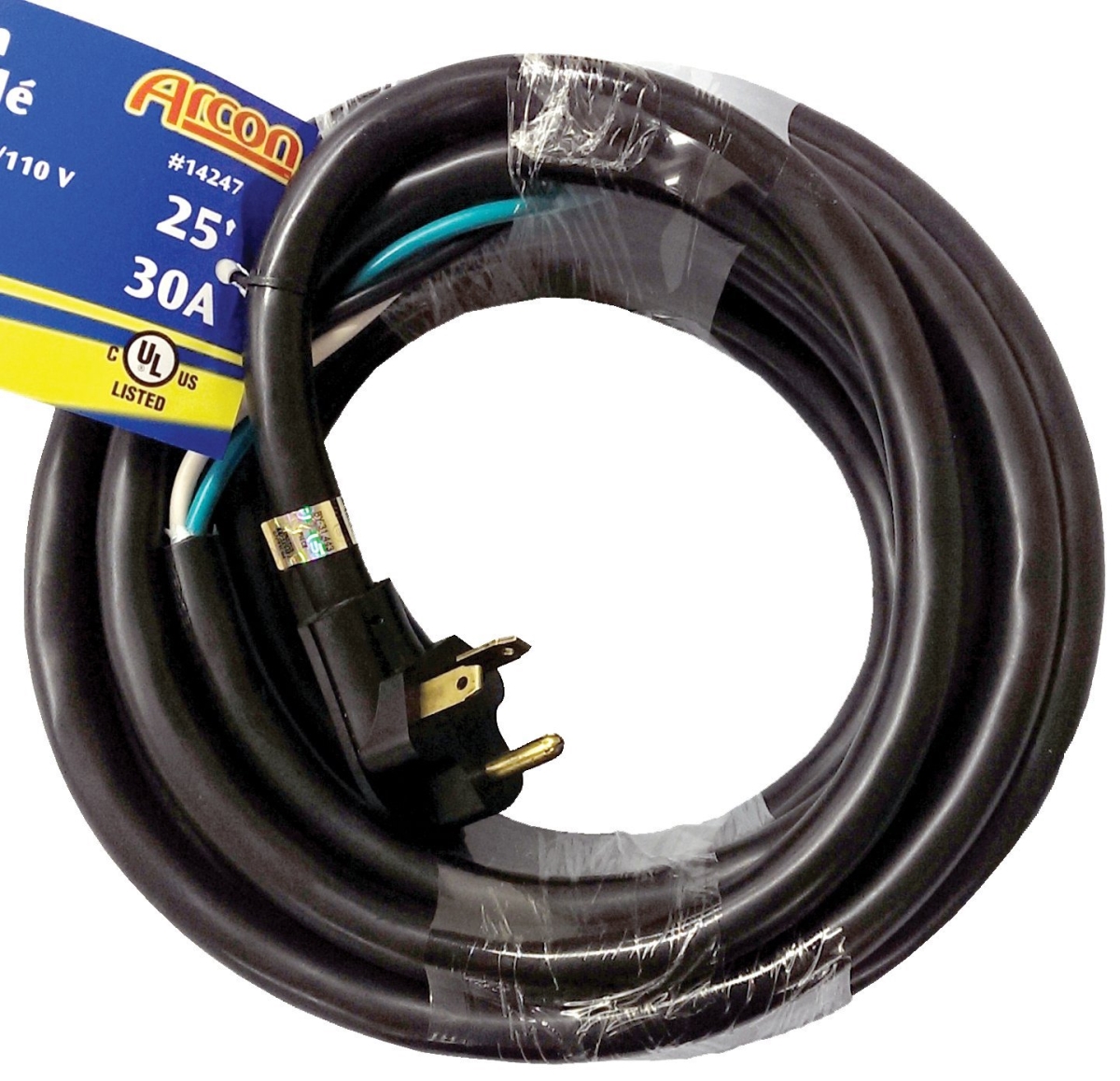 Arc-14247 25 Ft. 30 A Male Stripped Power Cord