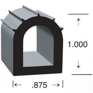 Clean Seal C6P-2828WST50 1.00 x 0.875 Ethylene Propylene Diene Monomer Weather-Strip Seal Clean Seal C6P-2828WST50 1.00 x 0.875 Ethylene Propylene Diene Monomer Weather-Strip Seal