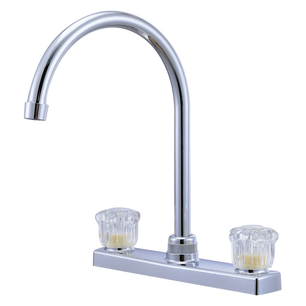 A7w-ak227sw 8 In.two Handle Kitchen Faucet, Chrome