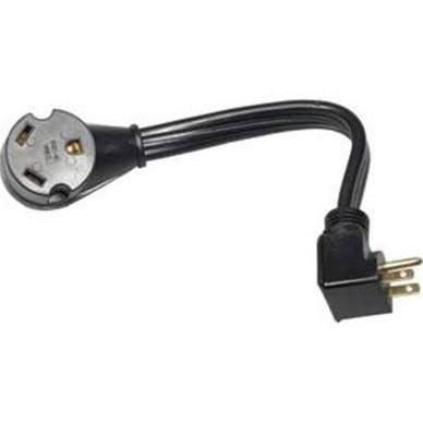 Arc-14246 12 In. 30 A Female To 15 A Male Flatwire, Pigtail Power Cord