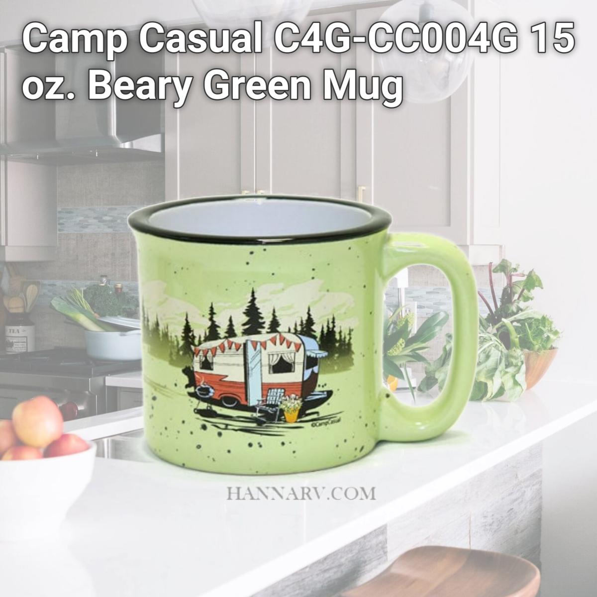 Picture of Camp Casual C4G-CC004G 15 oz. Beary Green Mug