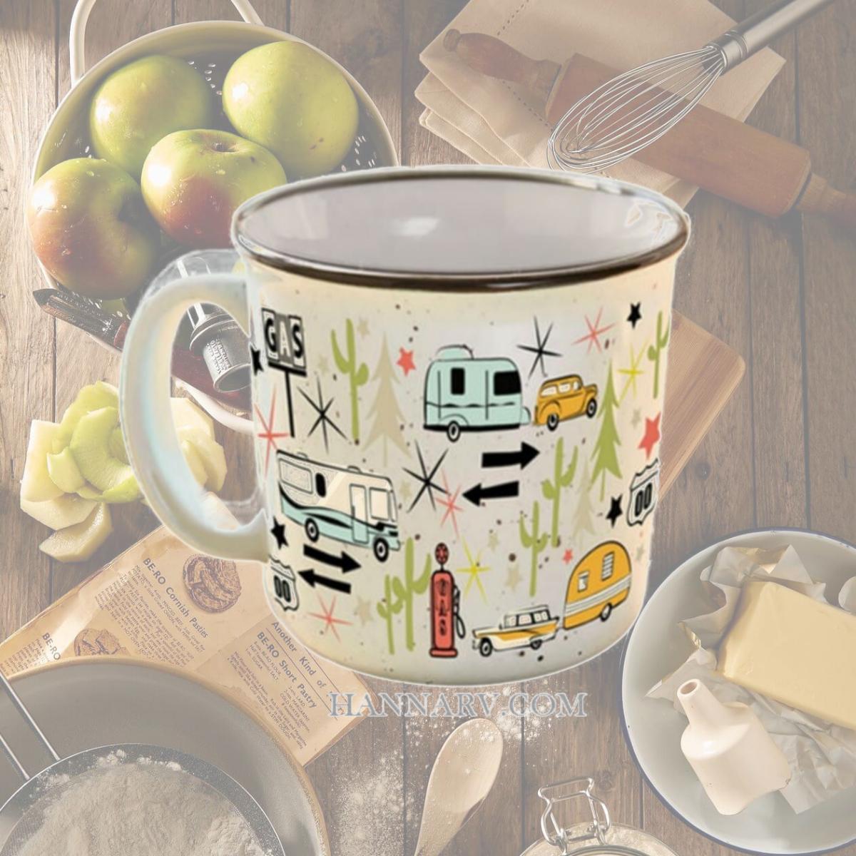 Picture of Camp Casual C4G-CC004C 15 oz. Wanderlust Mug, White