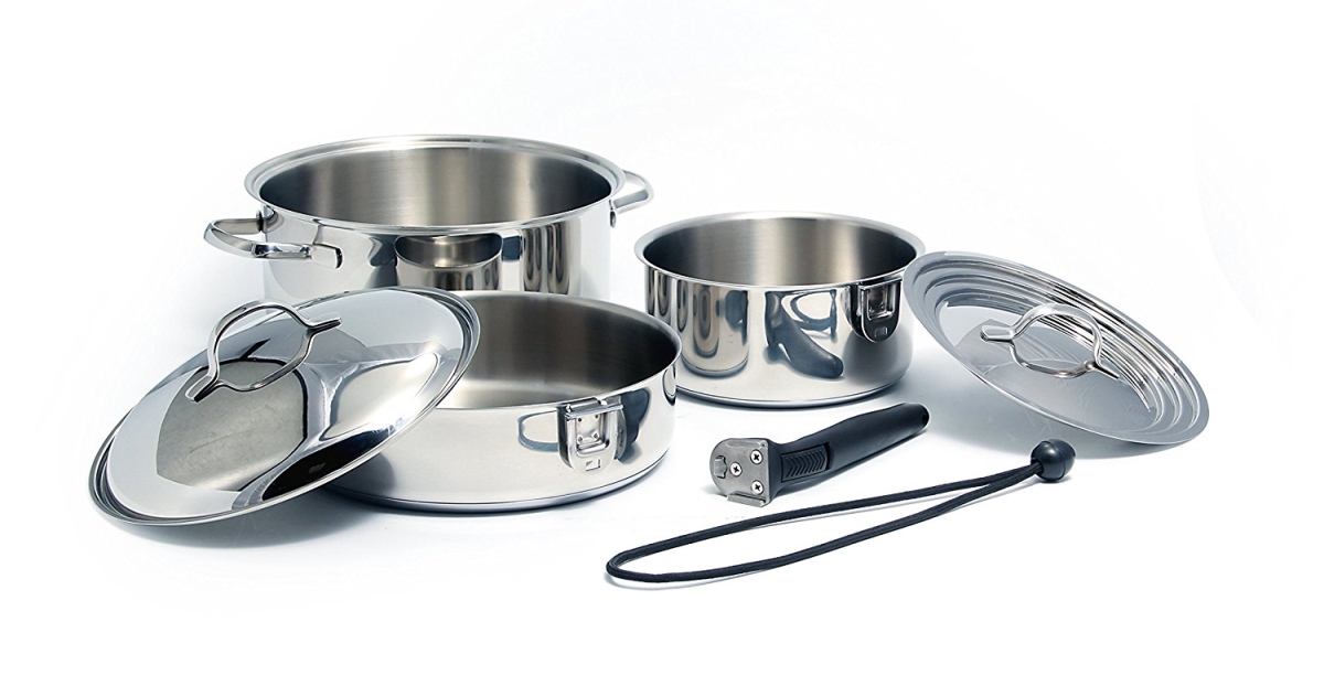 C1w-43920 Stainless Steel Cookware - 7 Pieces