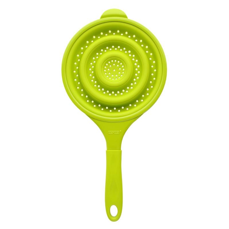 D7q-gcc383 8 In. Collapsible Strainer - Green