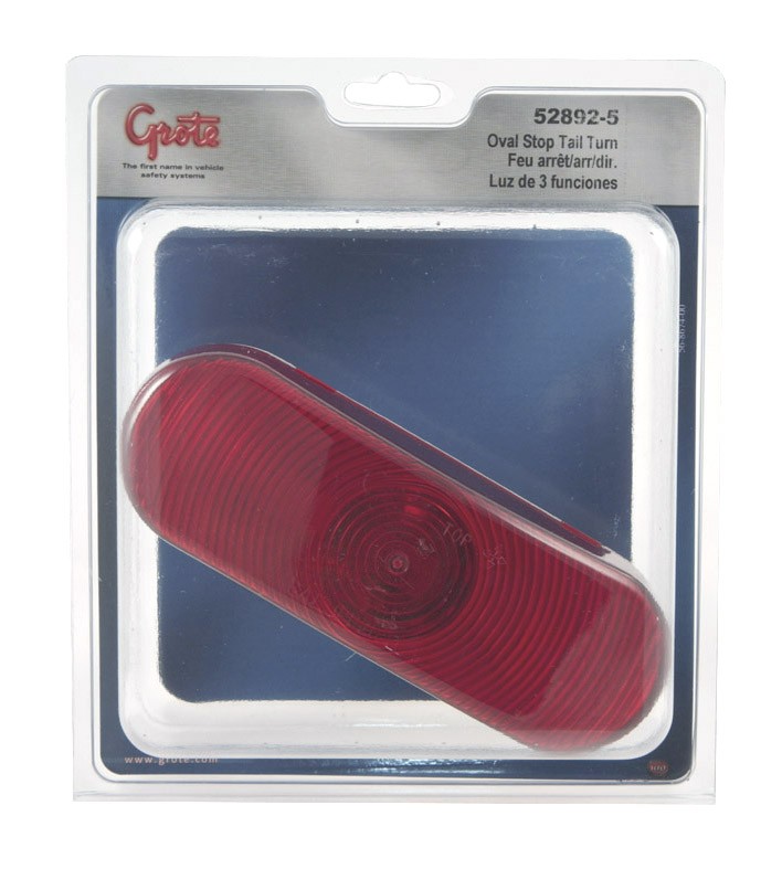 Grote Perlux G17-528925 Oval Stop Tail Turn Light, Female Pin - Red