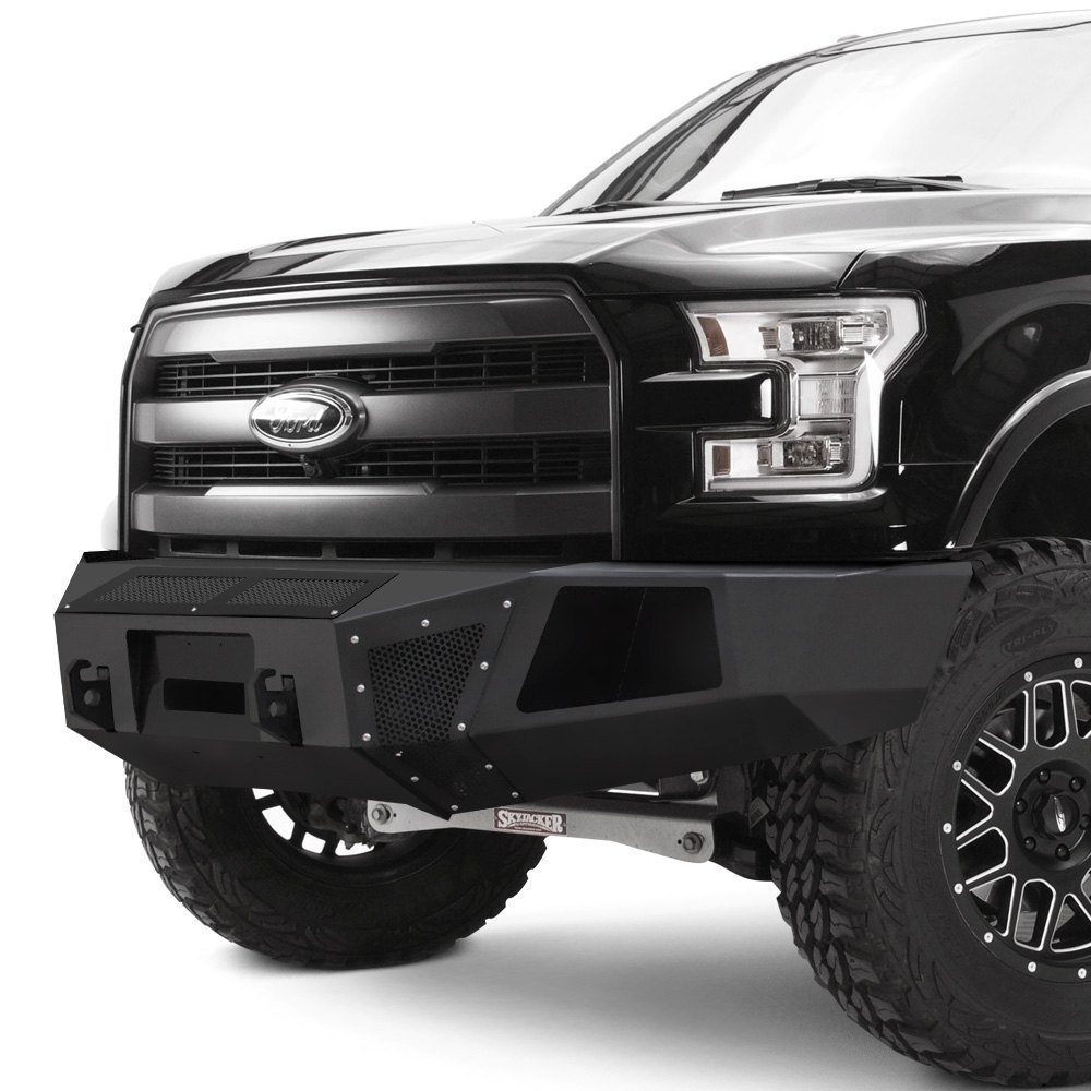 BR5 Replacement Full Width Black Front Winch HD Bumper BR5 Replacement Full Width Black Front Winch HD Bumper