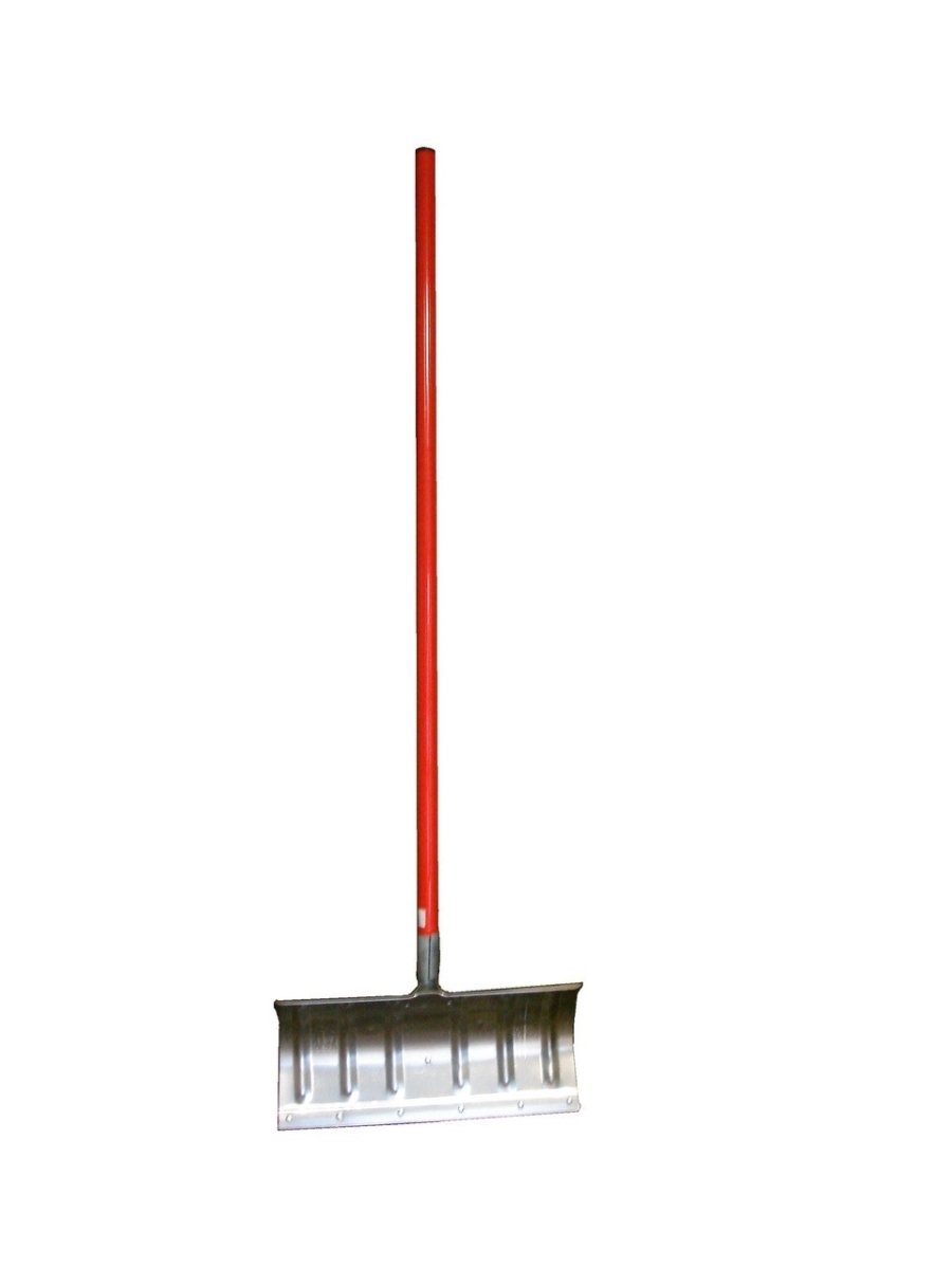 H6f-3108 18 In. Aluminum Pusher Snow Showel With Coated Metal Handle