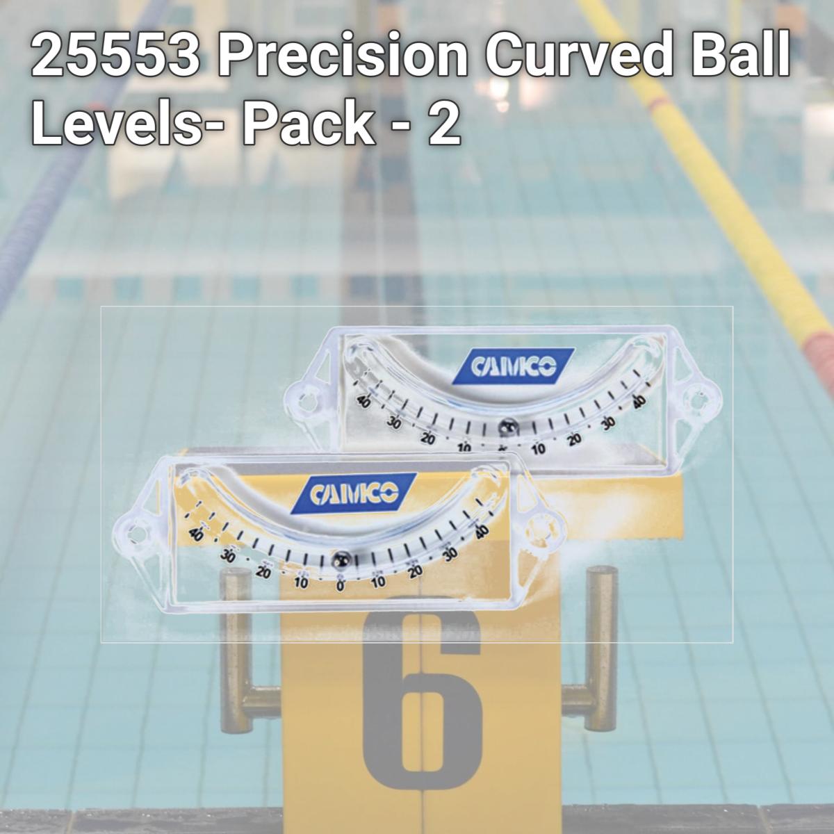Picture of Camco 25553 Precision Curved Ball Levels- Pack - 2