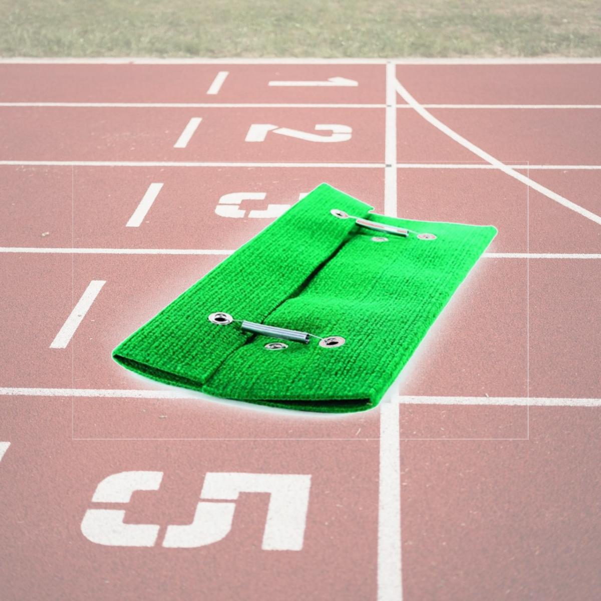 Picture of Camco 42933 Wrap Around Step Rug Extra Large Green 23 x 22 In.