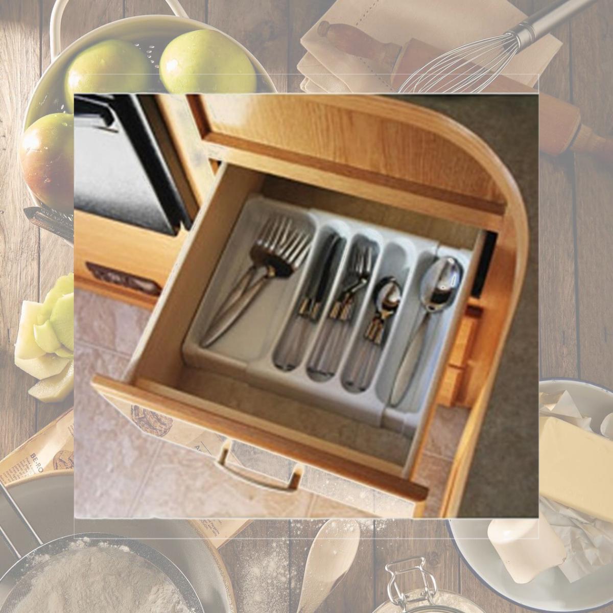 Picture of Camco 43503 Adjustable Cutlery Tray White