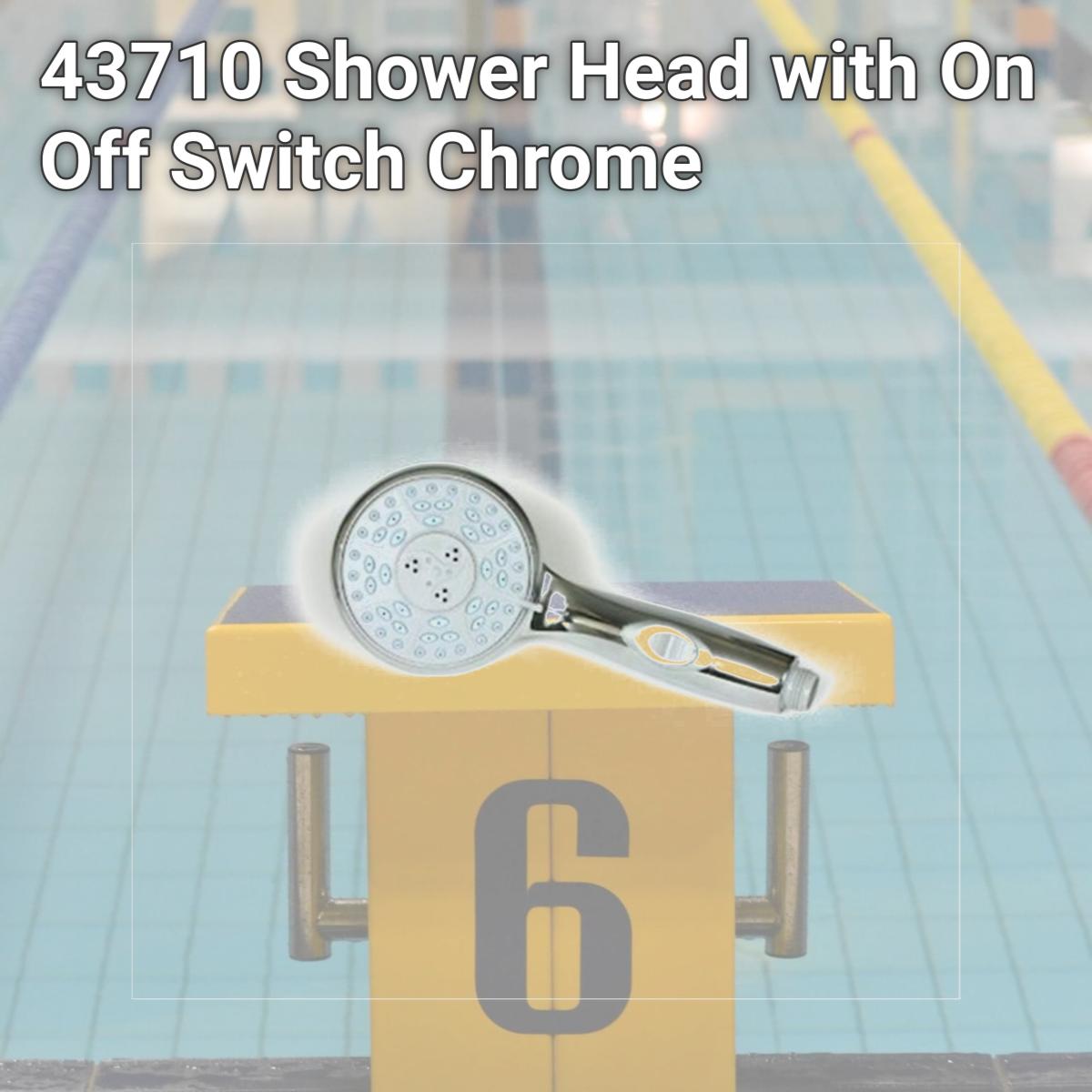 Picture of Camco 43710 Shower Head with On Off Switch Chrome