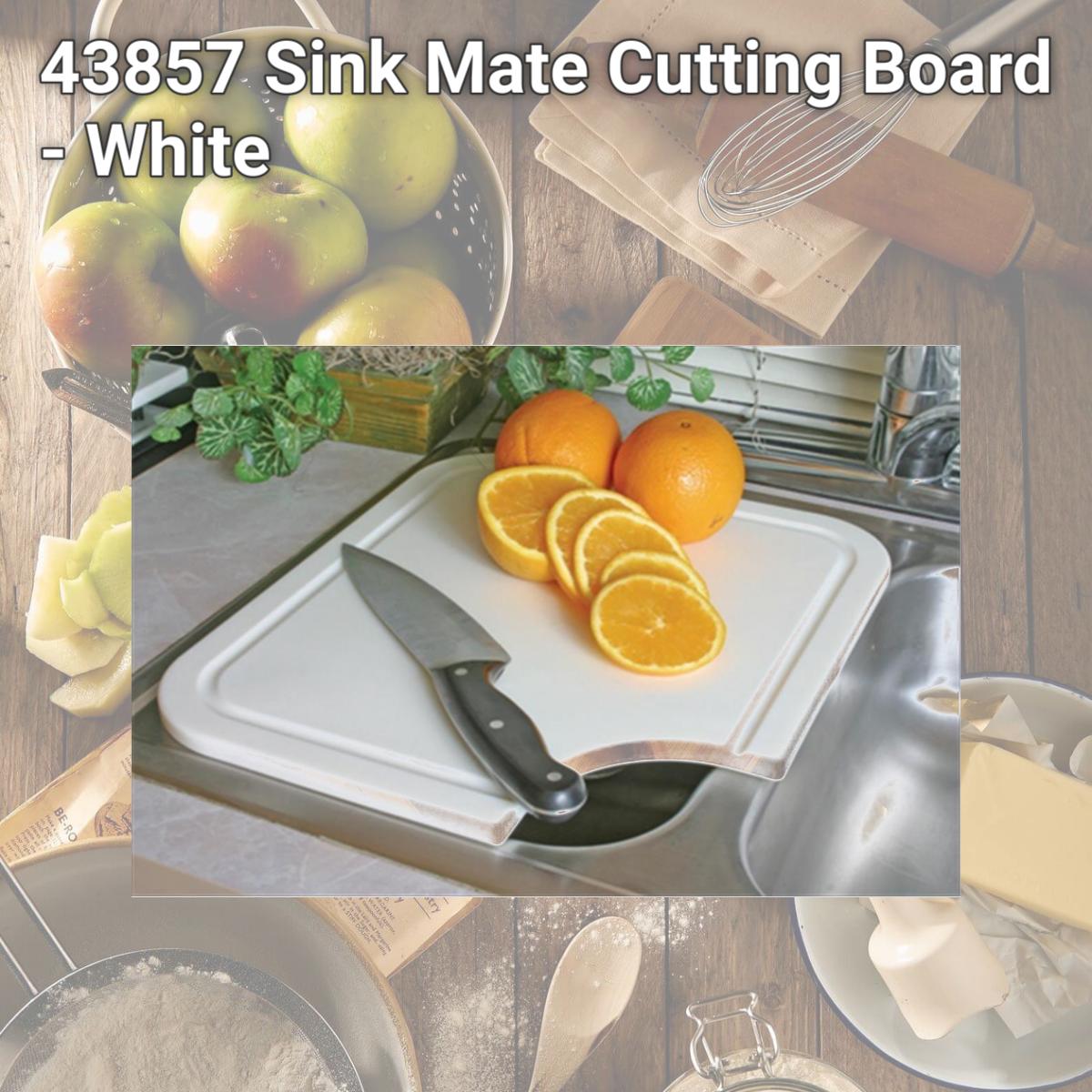 Picture of Camco 43857 Sink Mate Cutting Board - White