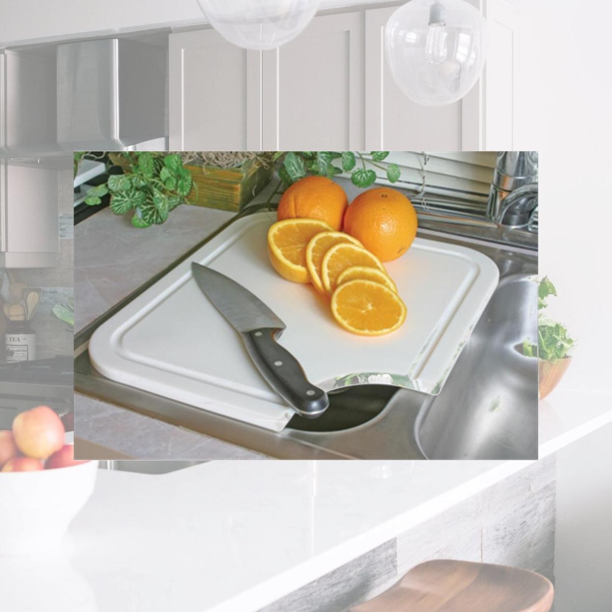 Picture of Camco 43857 Sink Mate Cutting Board - White
