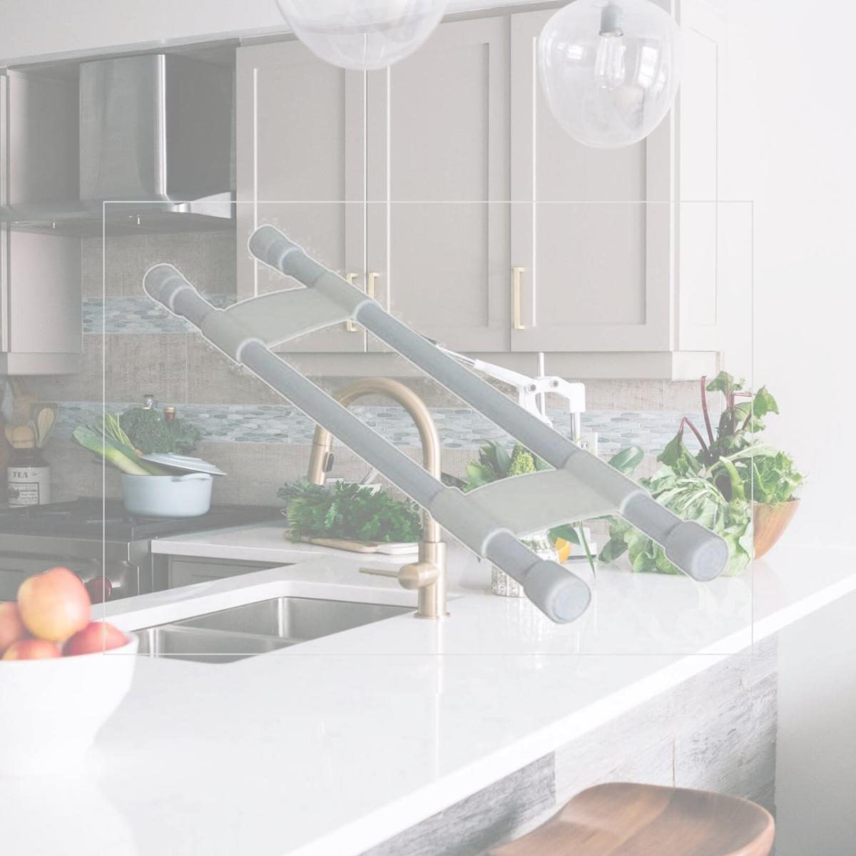 Picture of Camco 44073 Double Refrigerator Bar - White