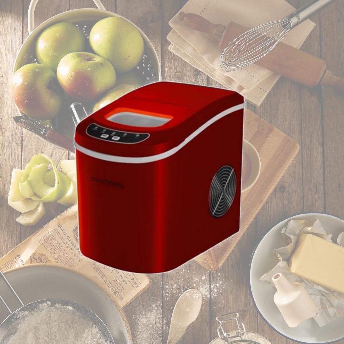 Picture of Natural Quality N6R-RV130R Portable Ice Maker, Red
