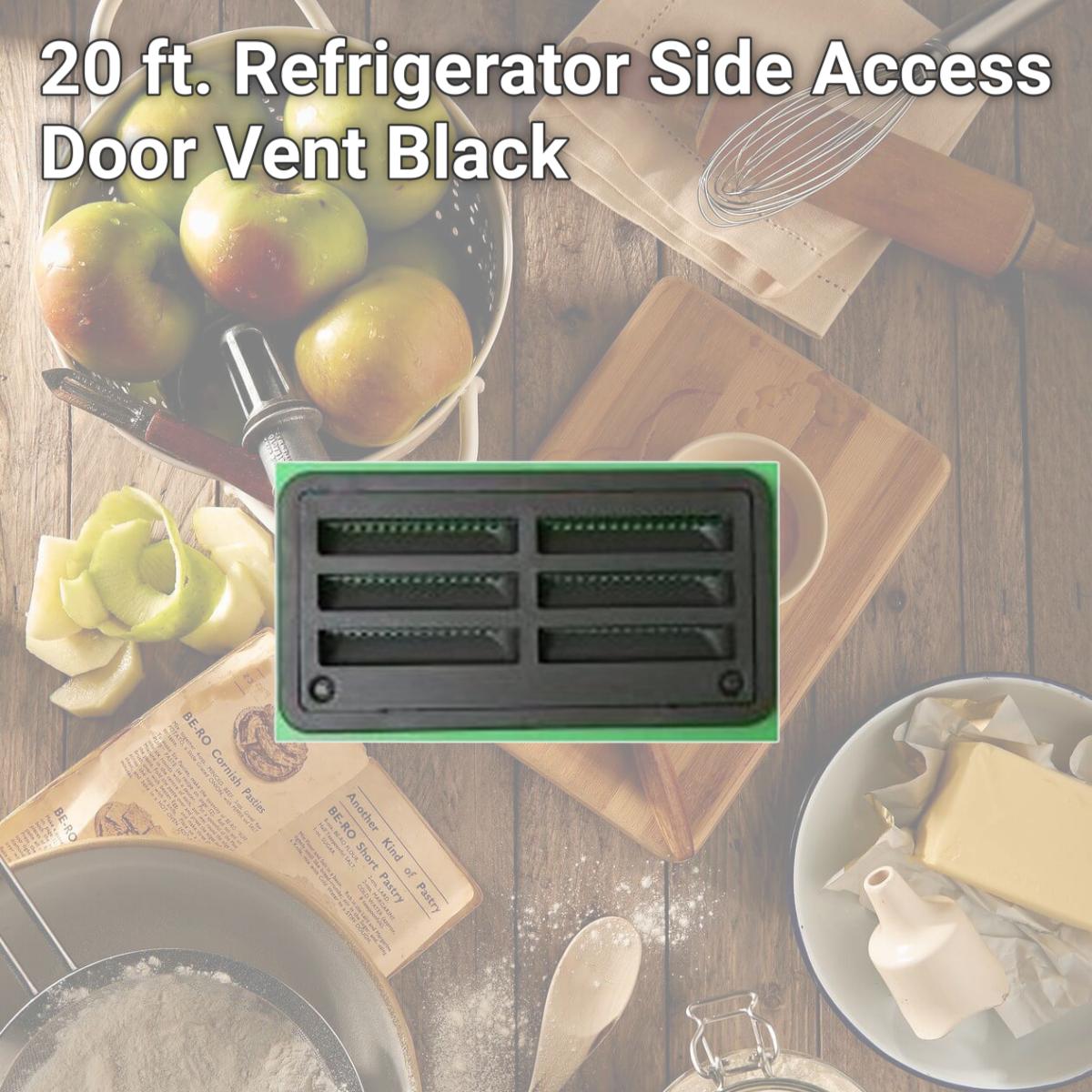 Picture of Dometic D7E-3109492004 20 ft. Refrigerator Side Access Door Vent, Black