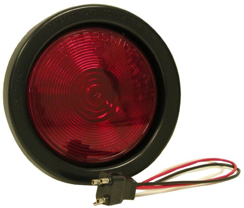 12v Round Sealed Stop & Tail Light Kit, Red