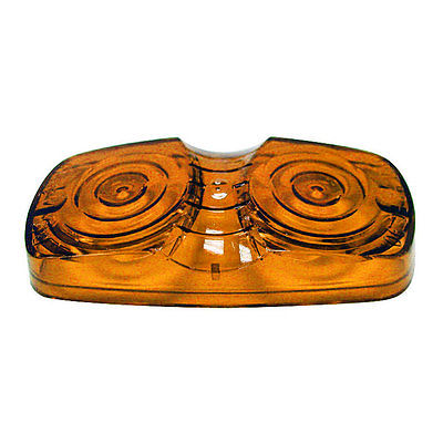 Double Bulls-eye Clearance Marker Replacement Lens, Amber