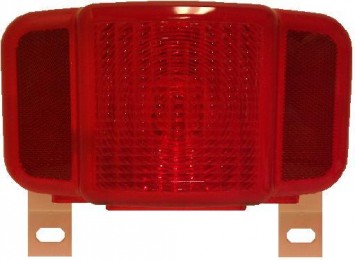 Peterson Manufacturing P6j-m457l 12v Stop & Tail Light With License Illumination, Red