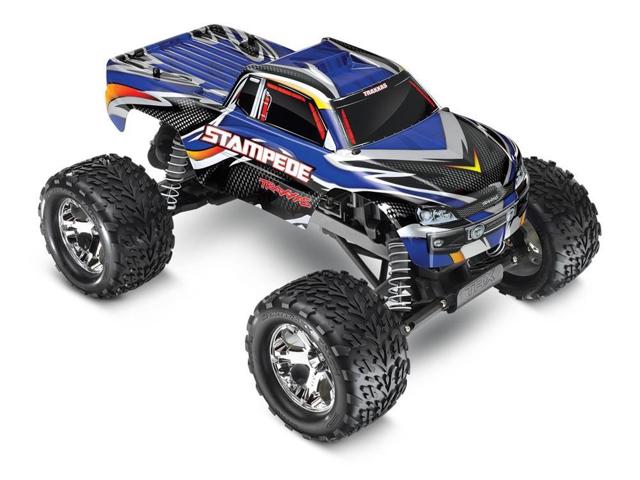 T1x-360541bl Stampede 1 By 10 Scale Monster Truck, Blue