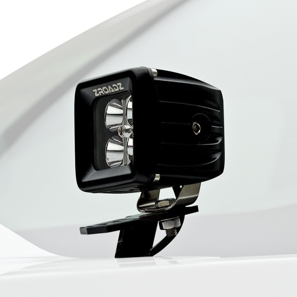 T-rex Z365461-kit2 Hood Hinge Mounted 3 In. Square Combo Beam Led Pod Lights For 2011-2015 Ford F-250 & F-350