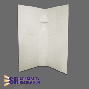 Nsw3636p 36 X 36 X 67 In. Neo Shower Wall, Parchment
