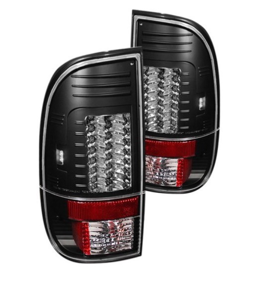 1997-2000 Ford F150 Styleside Black Led Tail Lights