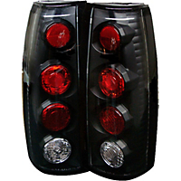 1988-1998 Chevy Ck Series 1500 & 2500 Euro Style Tail Lights - Black
