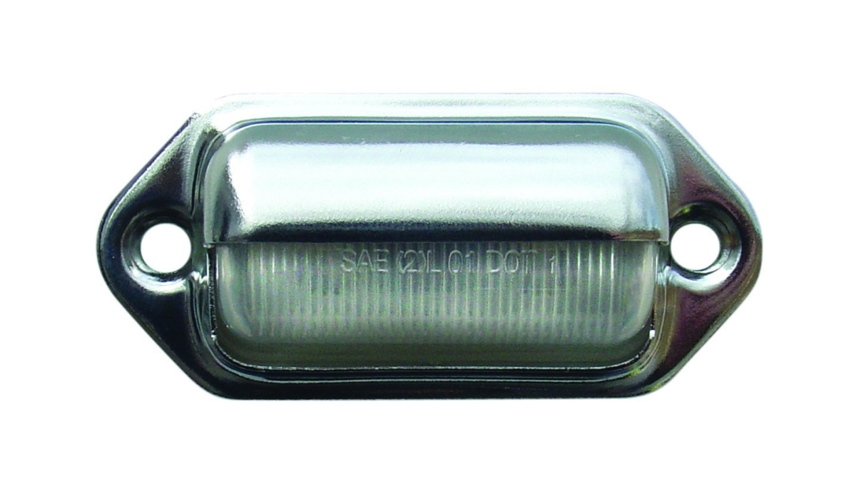 O24-lpl31cbp Mini Led License Light, Polished Chrome
