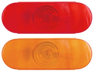 6 In. Oval Red Tail Light