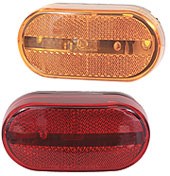 O24-a32abp Surface Mount Marker & Clearance Lights With Reflex, Amber