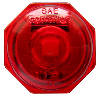 O24-mcl10rkbp Led Non-directional Marker & Clearance Light With Grommet, Red