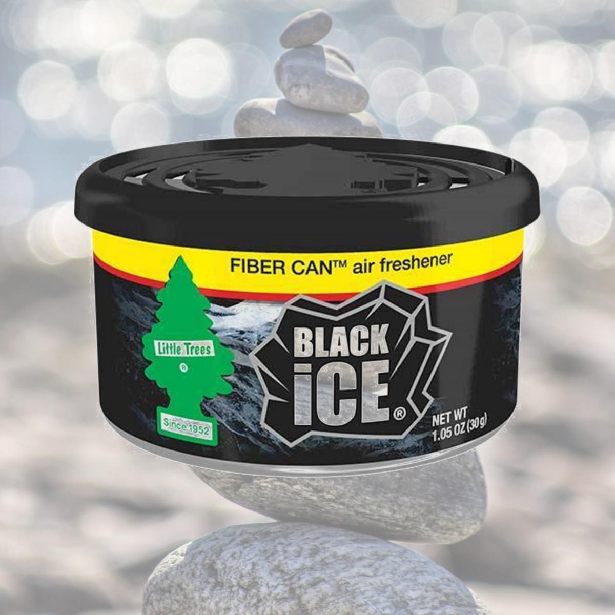 Picture of Car Freshner C15-UFC1785524 Little Trees Black Ice Fiber Can Air Freshener