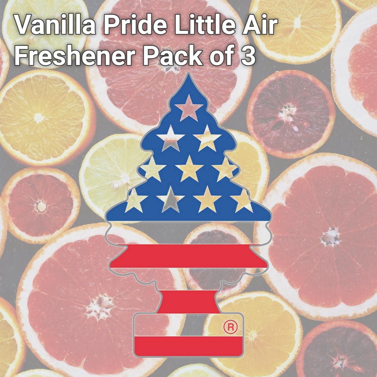 Picture of Car Freshner C15-U3S32045 Vanilla Pride Little Air Freshener, Pack of 3