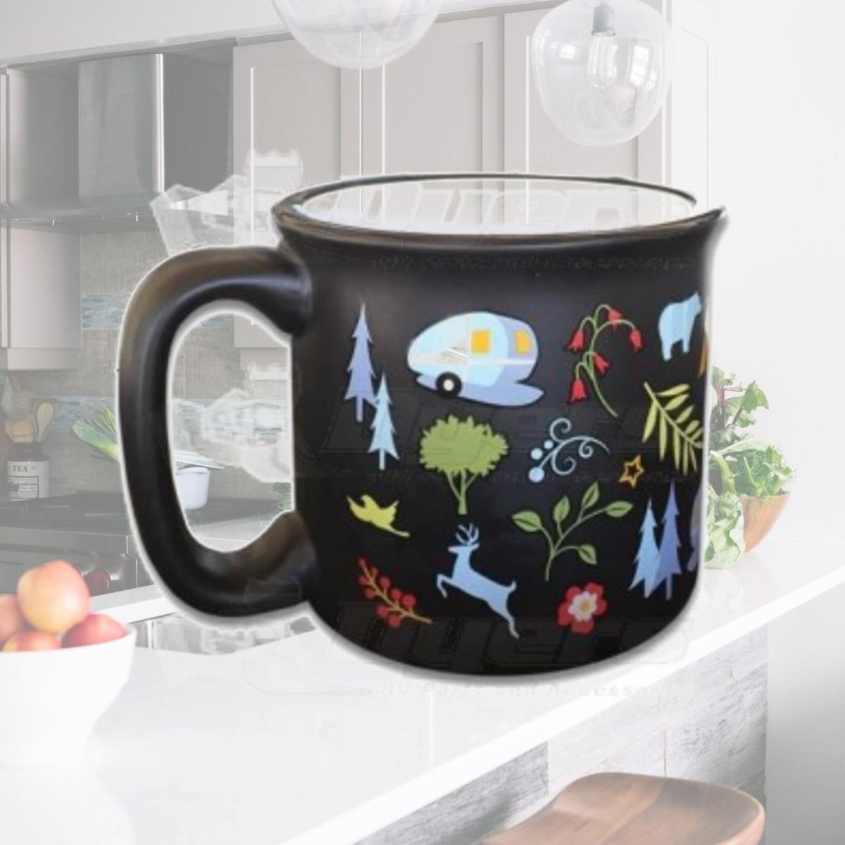 Picture of Camp Casual C4G-CC004BLK 15 oz Travel Mug into the Woods