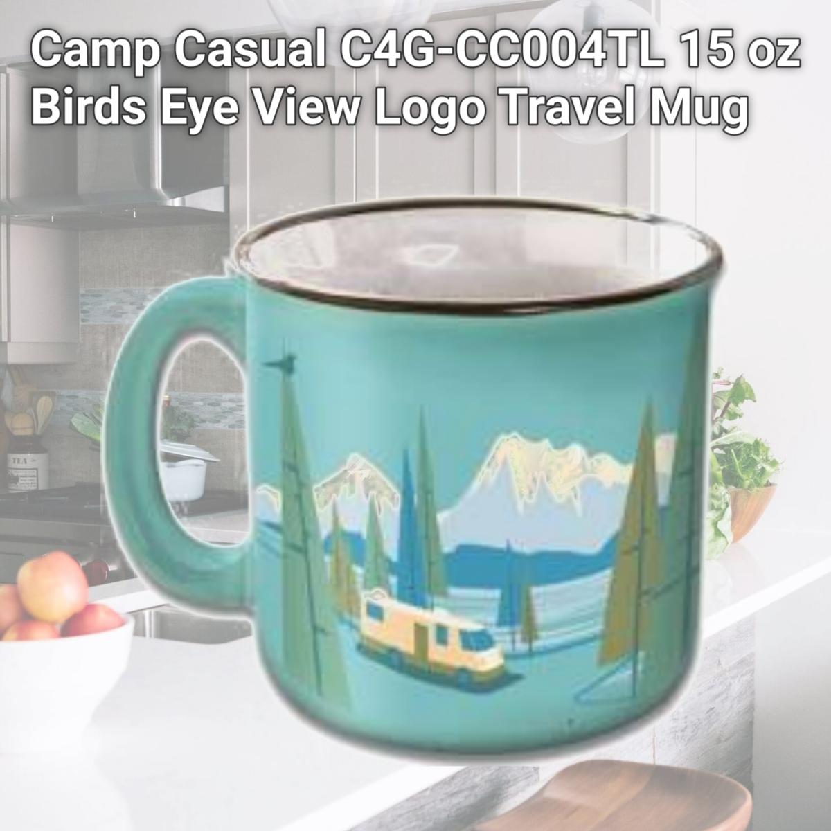 Picture of Camp Casual C4G-CC004TL 15 oz Birds Eye View Logo Travel Mug