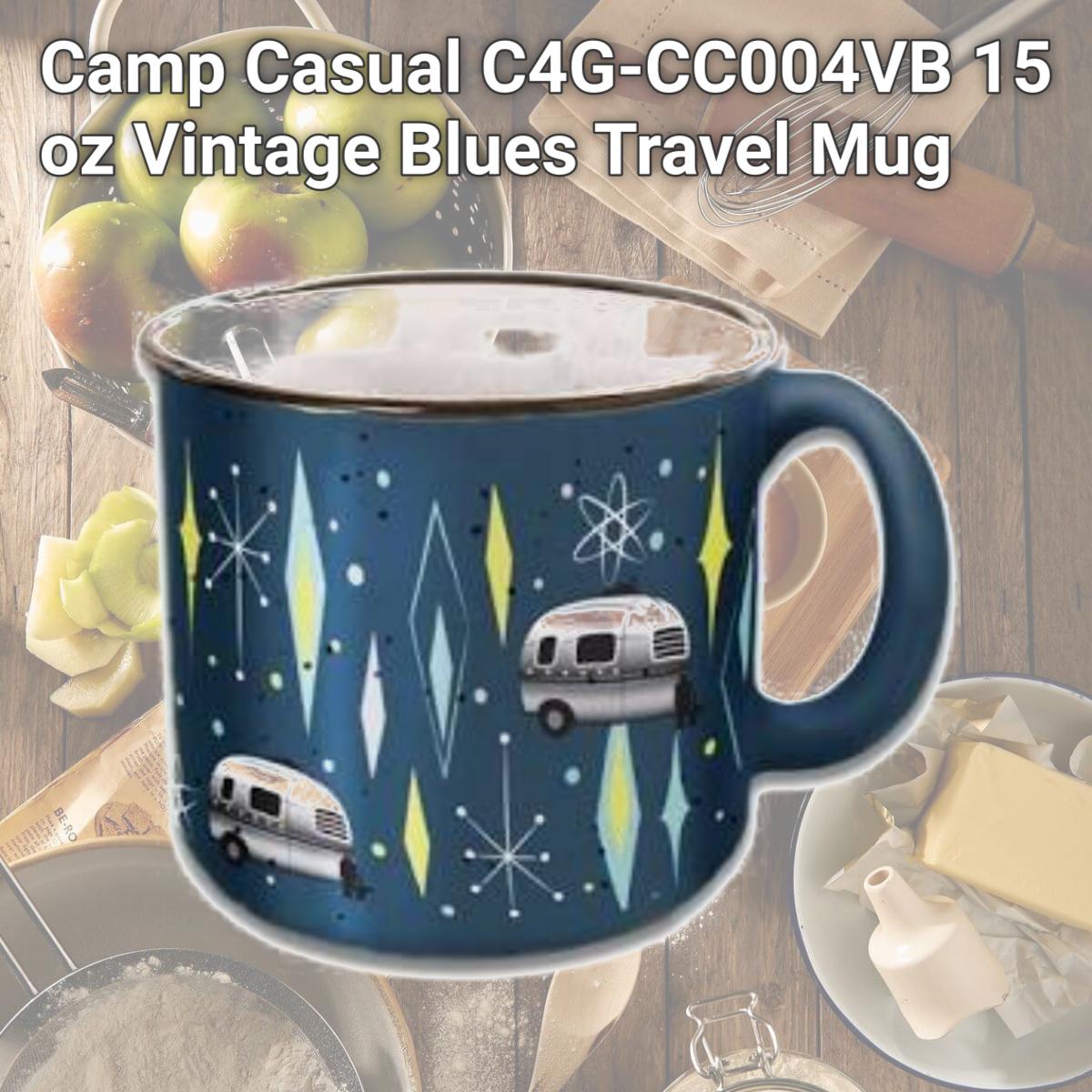 Picture of Camp Casual C4G-CC004VB 15 oz Vintage Blues Travel Mug