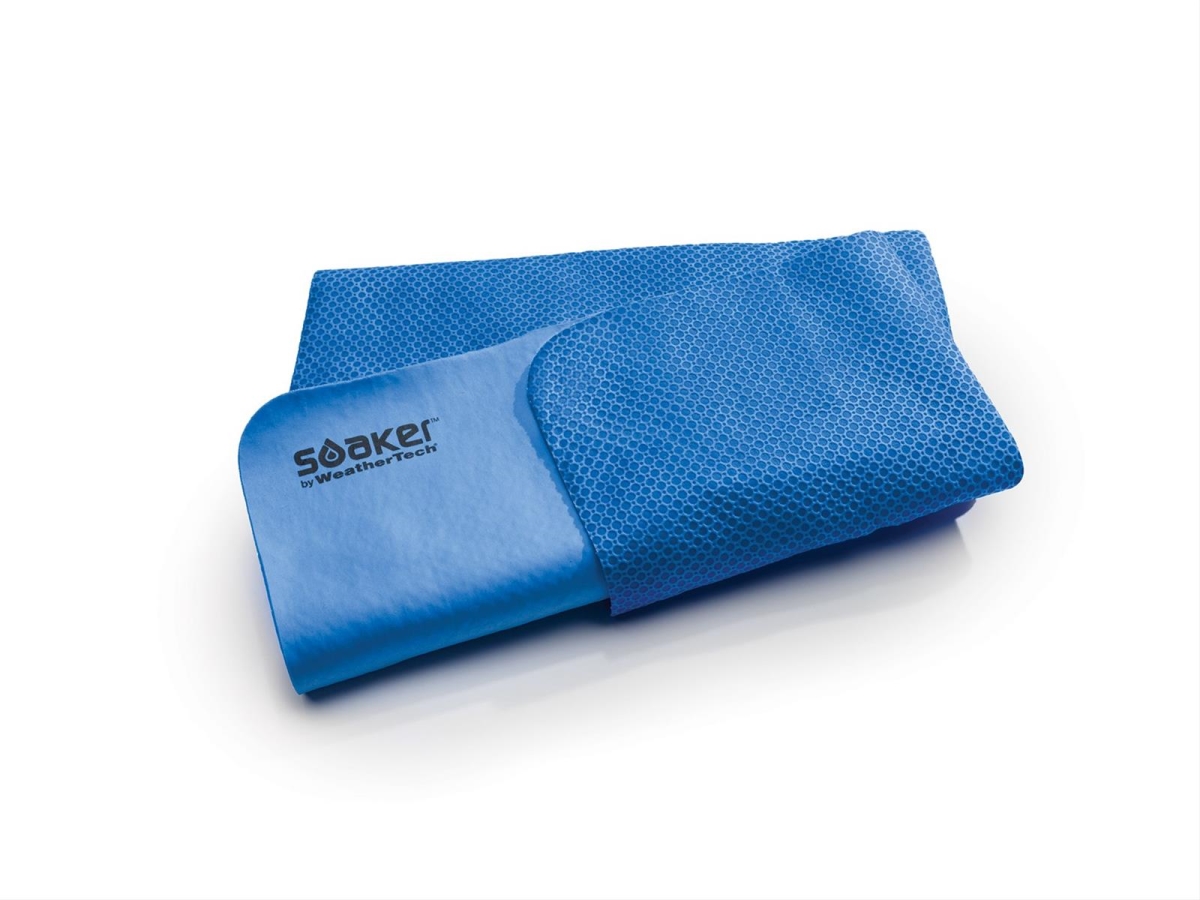 Weathertech W24-8ASOAKER2 Blue Drying Towel with Clear Polycarbonate Storage Box Weathertech W24-8ASOAKER2 Blue Drying Towel with Clear Polycarbonate Storage Box