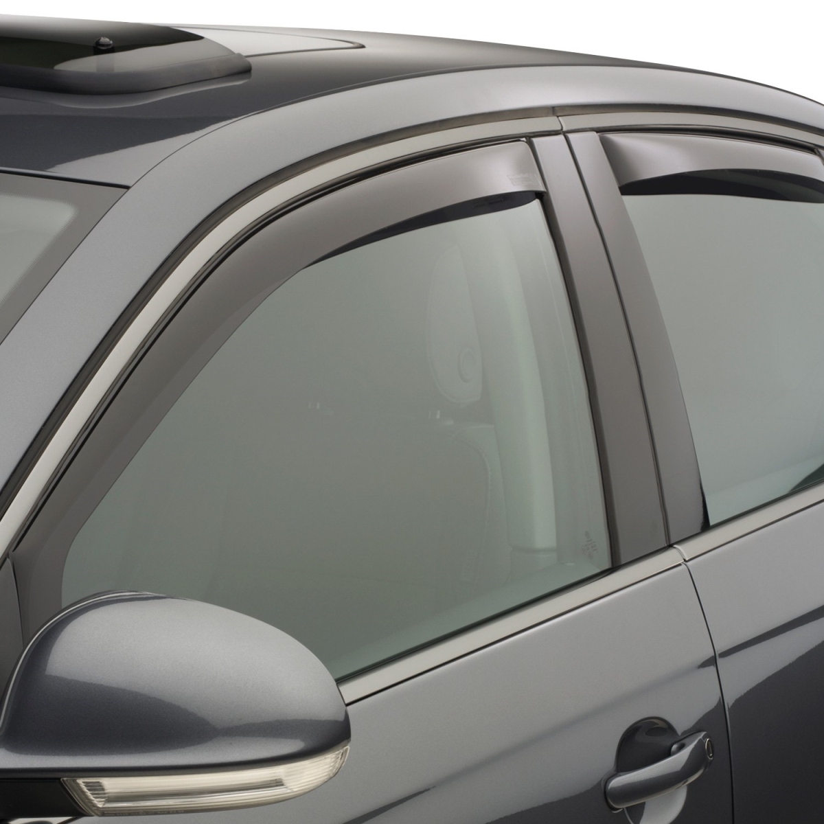 WeatherTech 82398 In-Channel Dark Smoke Front & Rear Side Window Deflectors for 2006-2009 Volkswagen Jetta WeatherTech 82398 In-Channel Dark Smoke Front & Rear Side Window Deflectors for 2006-2009 Volkswagen Jetta