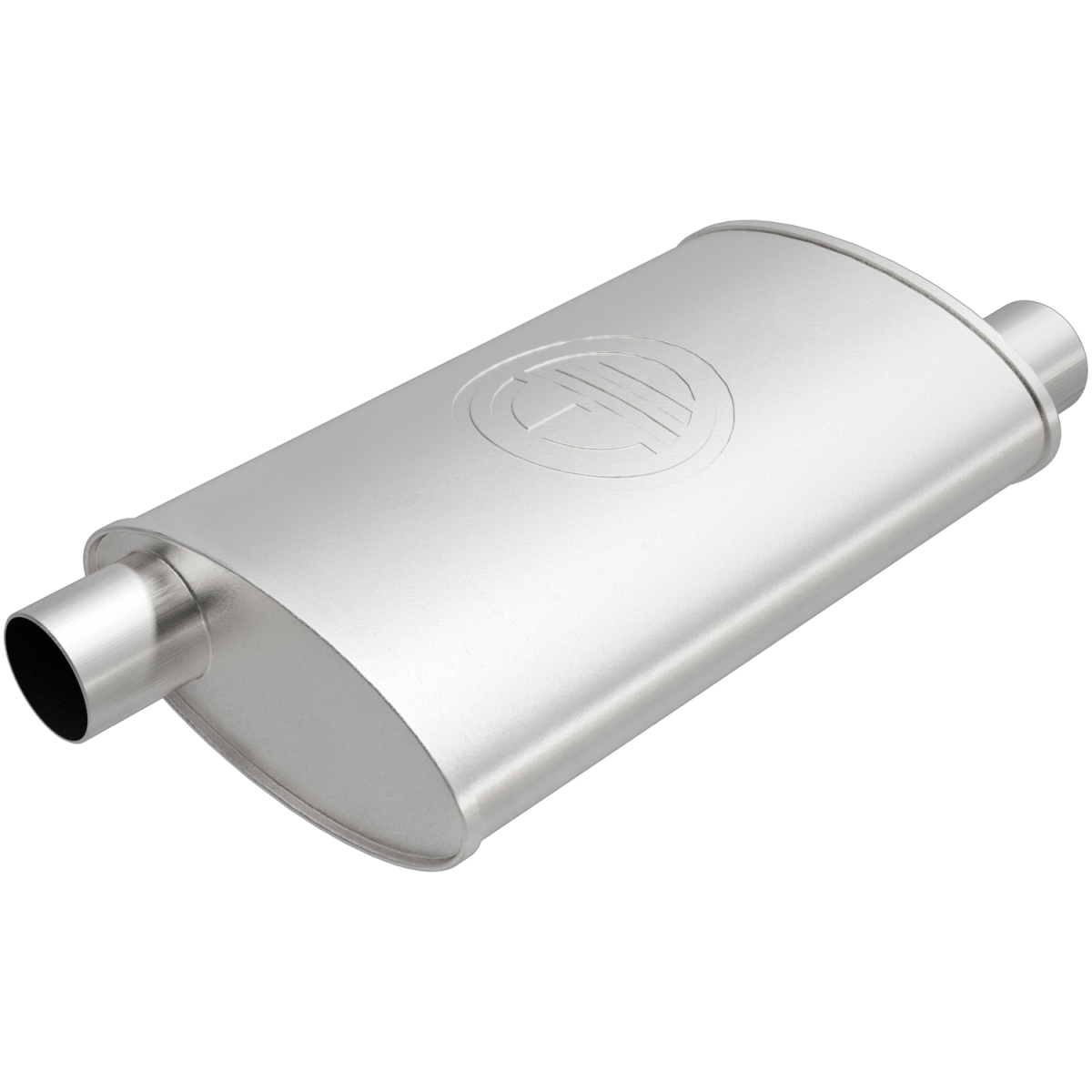 1001746 4.5 x 9.75 in. Round Exhaust Muffler - Offset & Offset 1001746 4.5 x 9.75 in. Round Exhaust Muffler - Offset & Offset