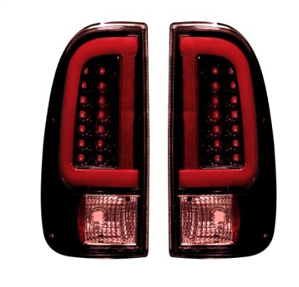 264293rbk Optic Led Tail Light - Dark Red Smoked Lens For 2008-2016 Ford Superduty