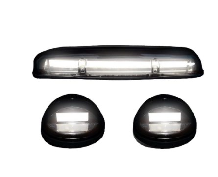 4155whbkhp Smoked Cab Roof Light Lens For 2002-2007 Gmc & Chevy