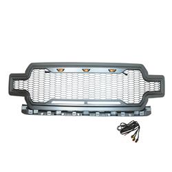 P1z-410206mcg Impulse Grille With Led Lights - Charcoal Gray