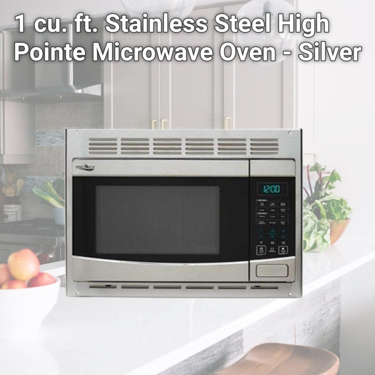 Picture of Patrick Industries PAT-102347 1 cu. ft. Stainless Steel High Pointe Microwave Oven - Silver